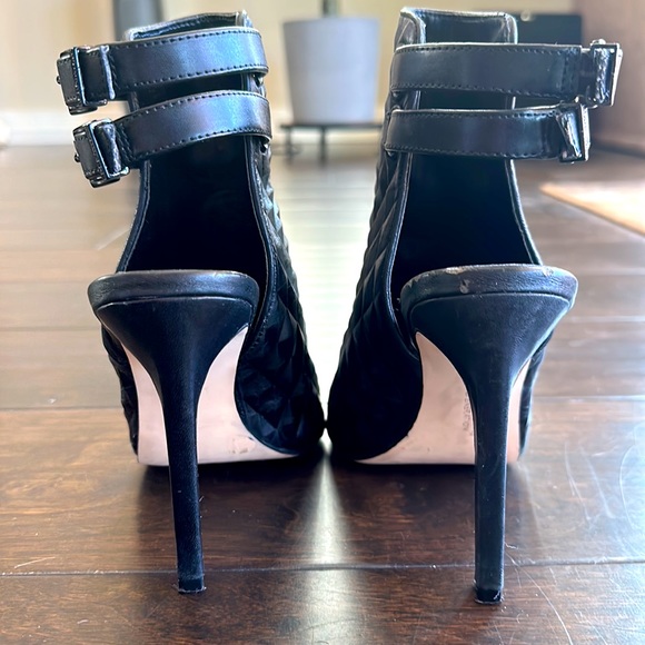 Bcbgeneration black open toe pumps/booties size 5 1/2. - Picture 5 of 6